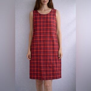 Faded Glory Red Checkered Mini Dress